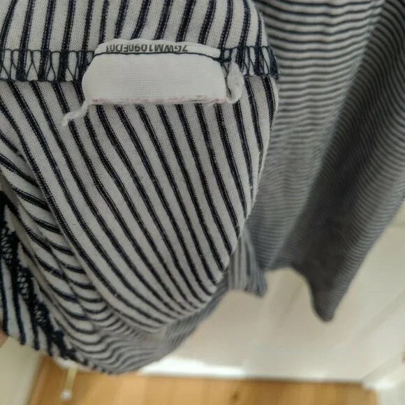 Abercrombie & Fitch Striped Blue Black White Dress - Picture 7 of 8